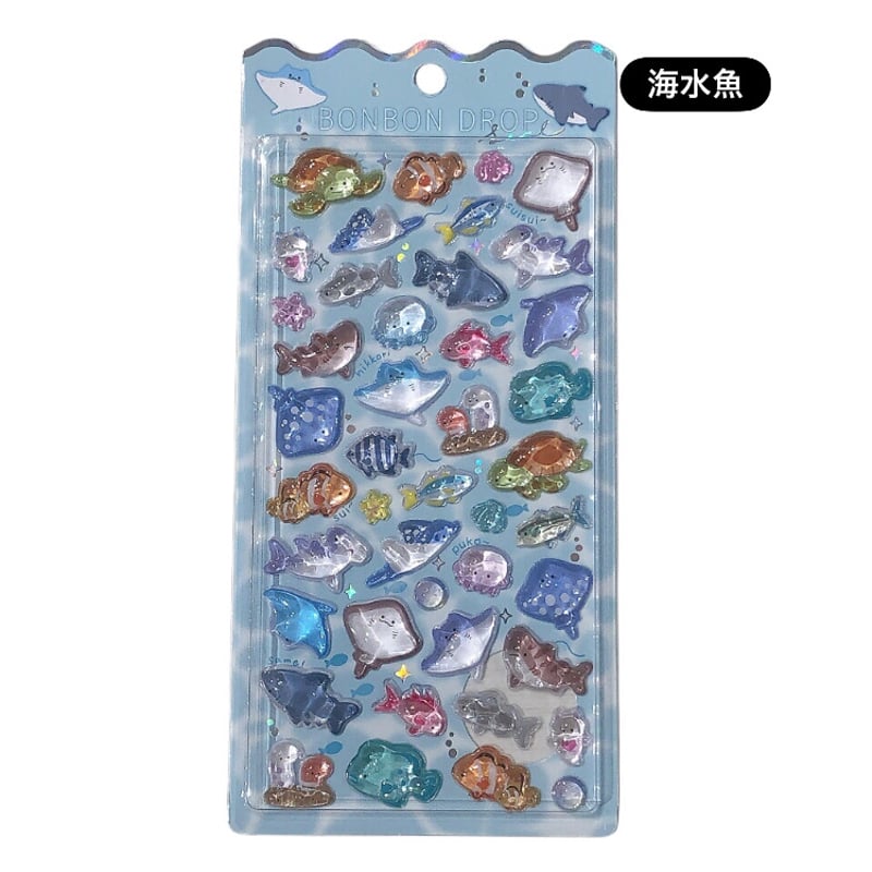 ボンボンドロップシール (各種類1枚まで） | AQUAS Gift Shop / onl