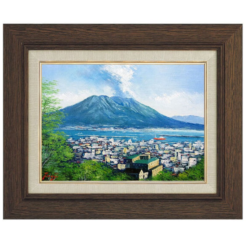 他の方発送×濱本久雄【花をもつ】肉筆油彩画 二連作 濱本久雄【花を