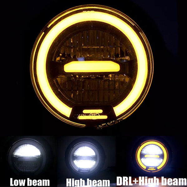 イエロー イカリング エンジェルリング LEDヘッドライト ケース一式