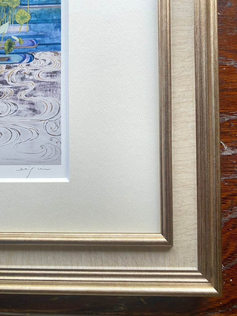 アンティーク額・ダブルマットセット アンティークホワイト | 工房 映水