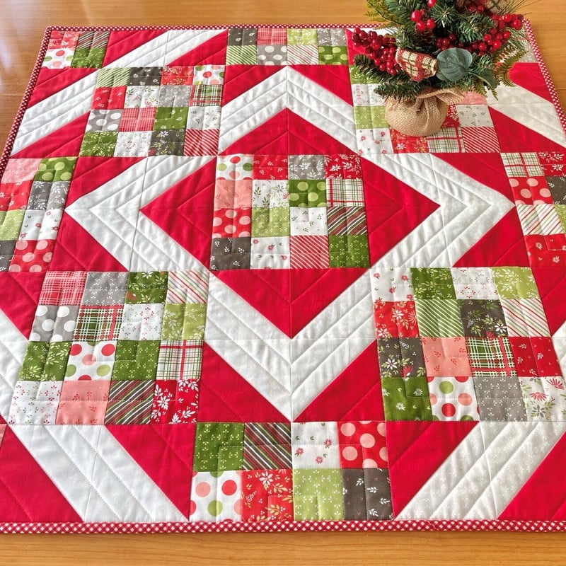 完成品】クロスロードのキルトタペストリー 'Favorite Things' | ぱい