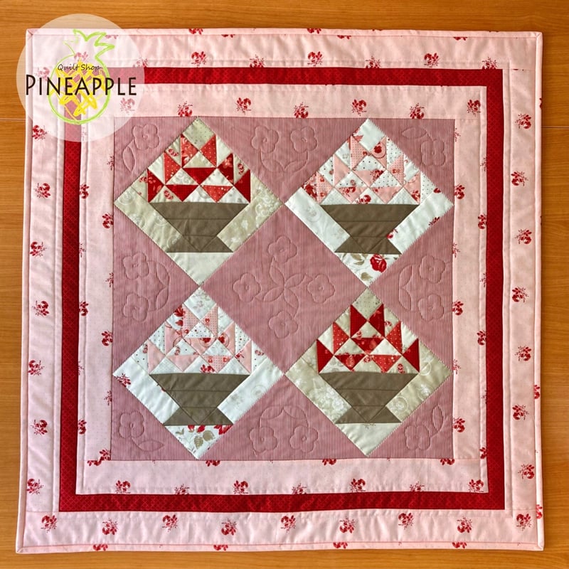 レシピ・ミシン】フラワーバスケットのキルトタペストリー | ぱいな