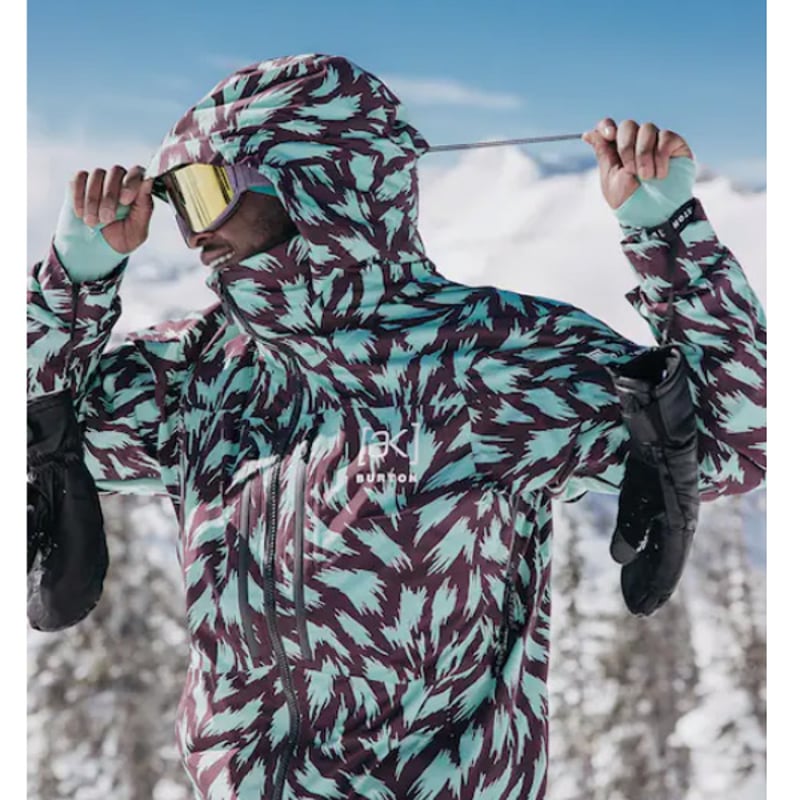 Burton 花柄スノーボードウェア 上下セット Mサイズ BURTON 花柄