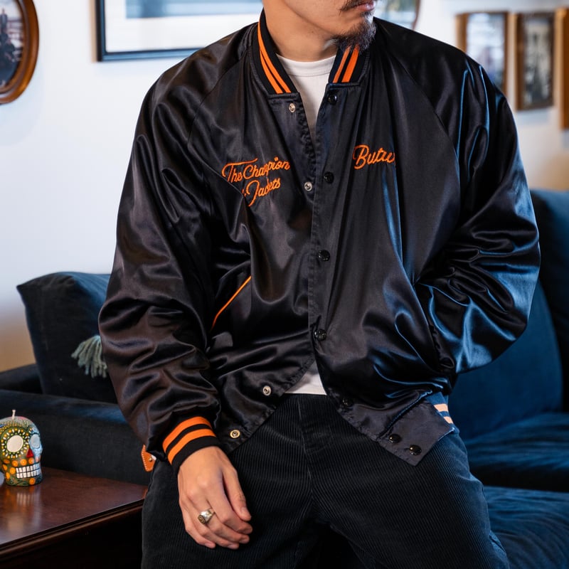 BUTWIN × MISSION DISTRICT】SATIN AWARD JACKET (