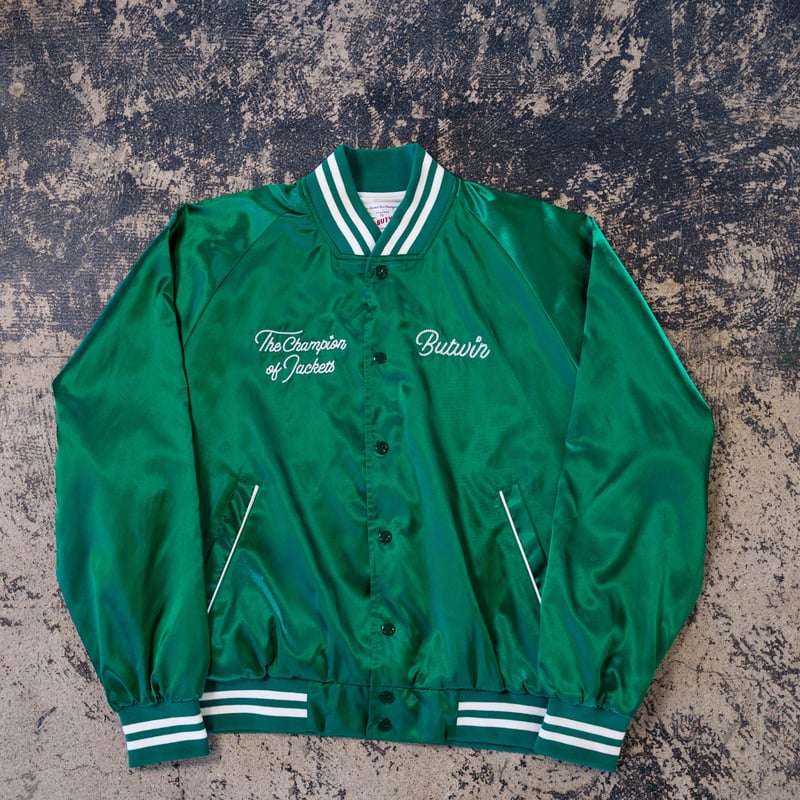 BUTWIN × MISSION DISTRICT】SATIN AWARD JACKET (