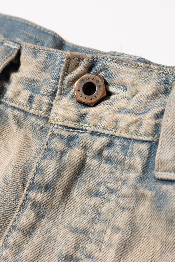 ROTOL | ロトル | TRIPLE SEAMS 6P DENIM WIDE BLEACH