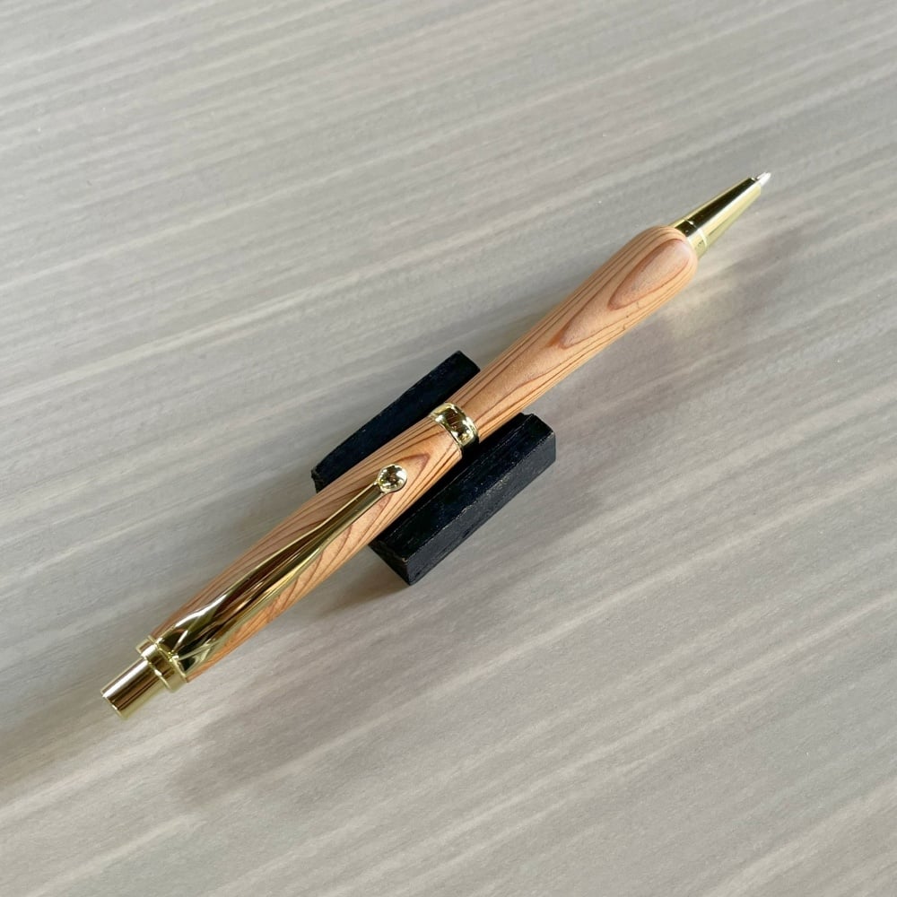 2Pice木軸シャープペンシル0.5mm（屋久杉）ゴールド金具 | MUKU屋