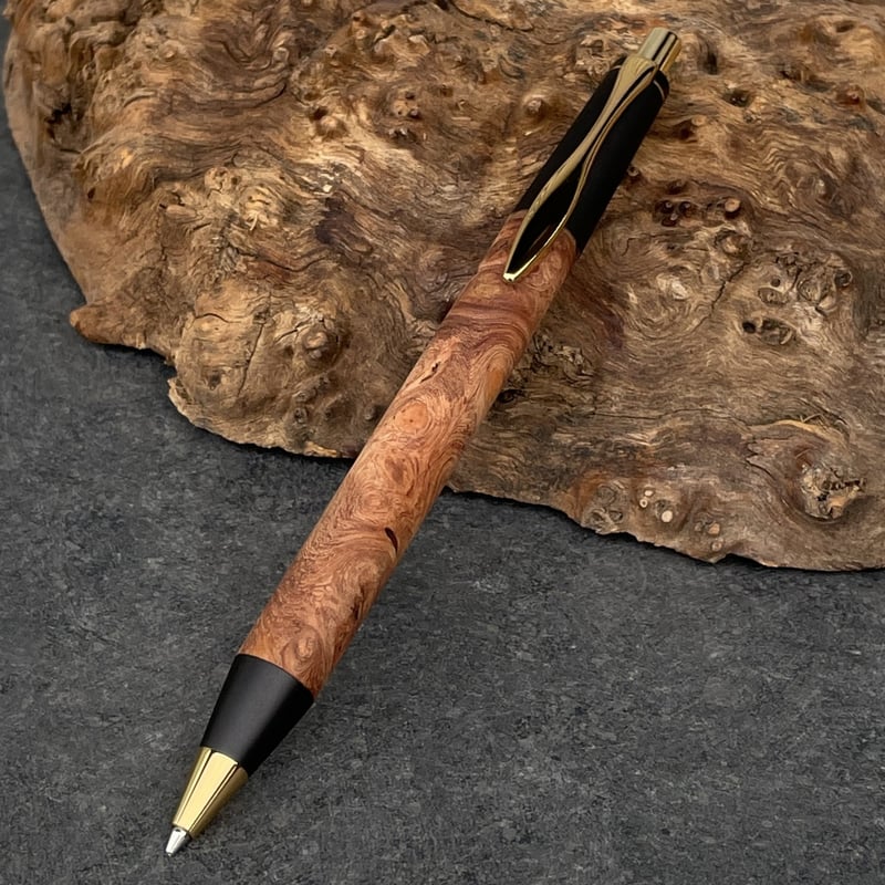 花梨瘤杢 / SINPEN / 2つの内部機構を持つ新感覚の木軸ペン【約23g