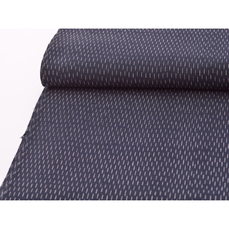 久留米絣 【紺地 立絣 片羽あられ】 13m 木綿反物 | 古今堂 ふだん着物屋