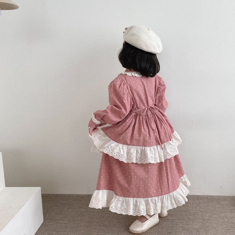 即納】ピンクドットワンピース（XLサイズのみ） | Mimiel