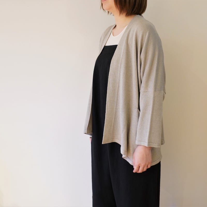 evam eva／シルクリネン ワイドカーディガン | Beignets Online