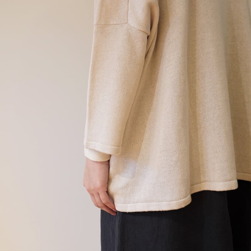 evam eva／シルクリネン ワイドカーディガン | Beignets Online