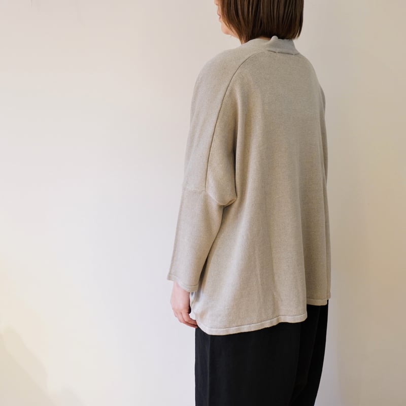 evam eva／シルクリネン ワイドカーディガン | Beignets Online