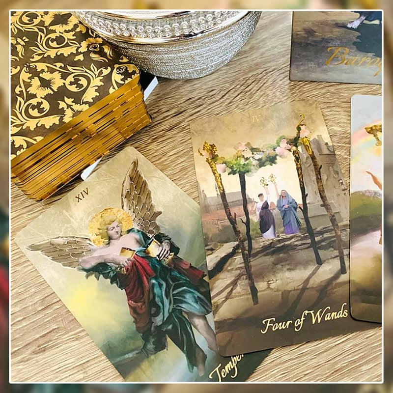 予約商品】Baroque Gold Foil Tarot Deck【タロットカード】 | m