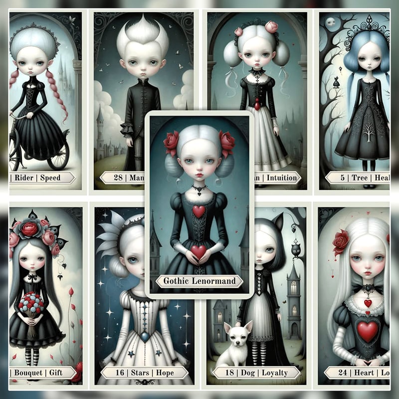 Gothic Lenormand cards【ルノルマンカード】 | musemuse