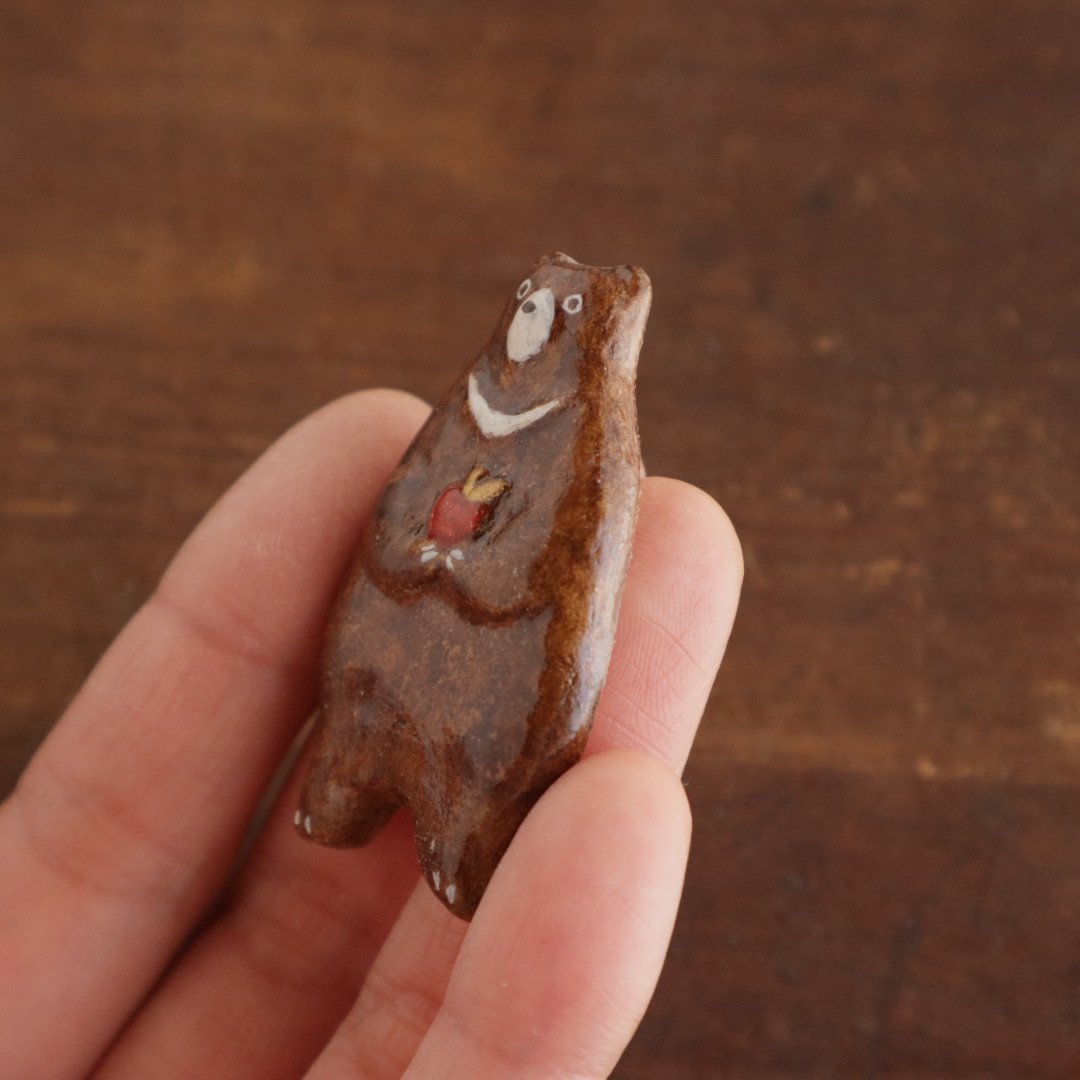 Yama_shop くま【20】のブローチ Yama_shop くま【20】のブローチ