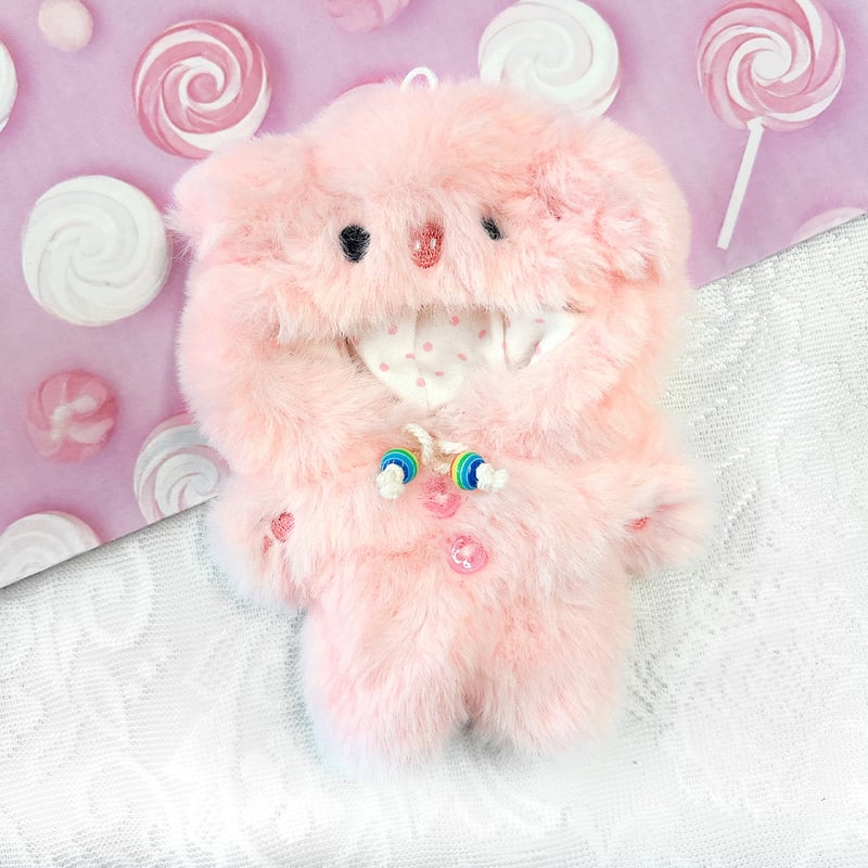 ぬい服】ぬいぐるみ用着ぐるみ(ペンギン・うさぎ・ブタ)/10cm用