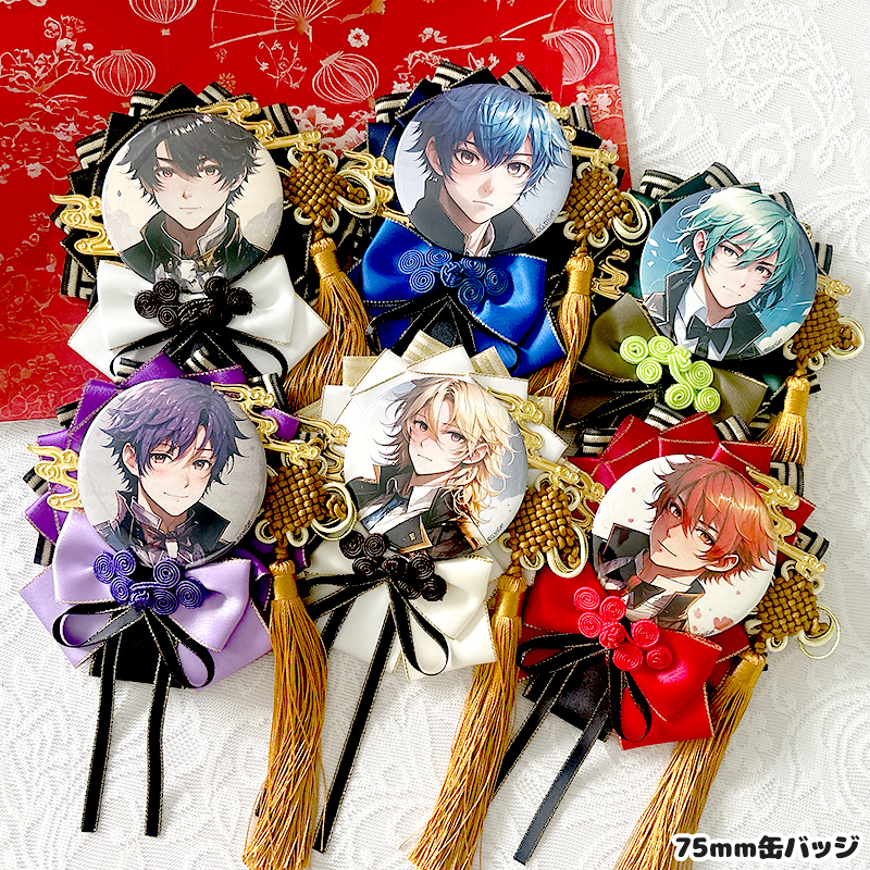 ツイステ デュース ブレイジングジュエル 缶バッジ 缶バッチ 痛バック