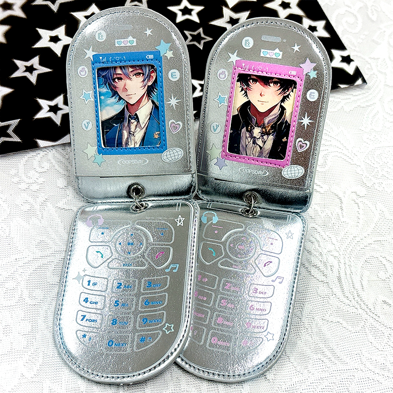 OOPSDAY 推し活グッズ】携帯電話型メタリック トレカケース【推し活