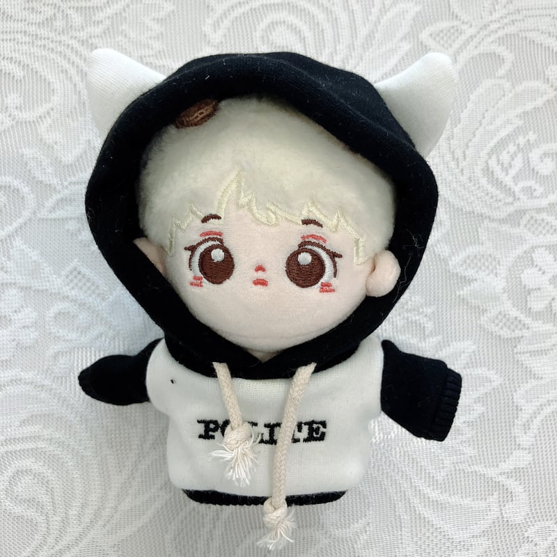 ぬい服】ぬいぐるみ用ツノ付きパーカー(10cm用)【推し活グッズ】 | G