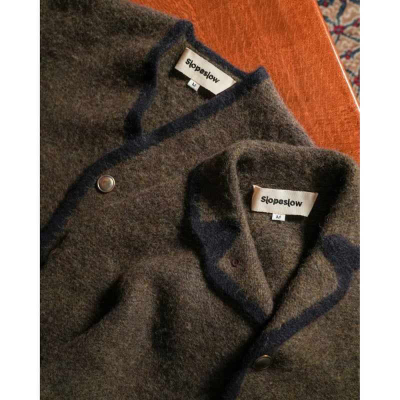 slopeslow BOILED CASHMERE SHETLAND JACKET HF |