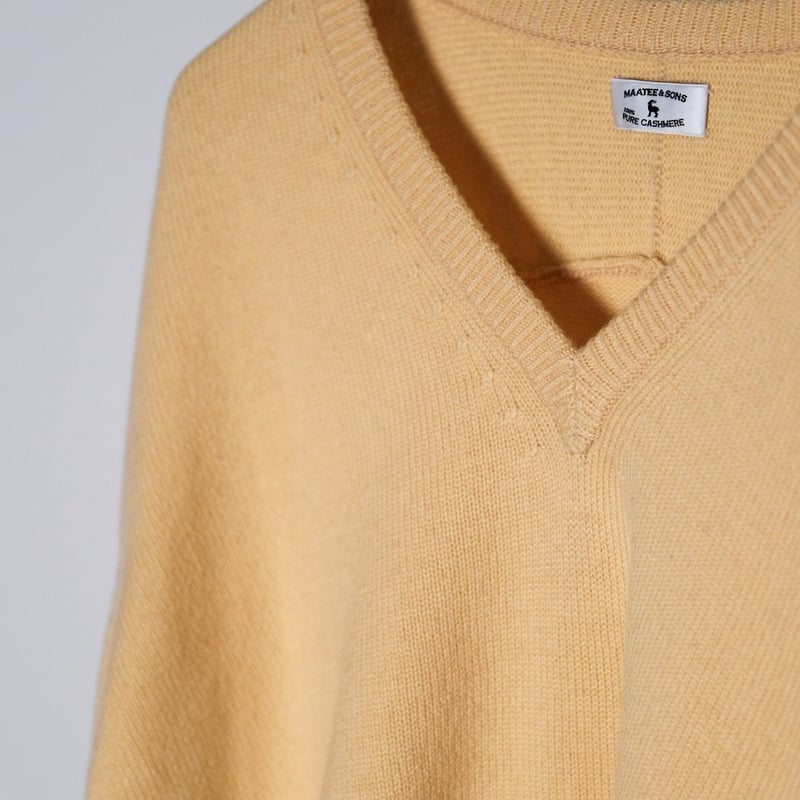 MAATEE&SONS ド度詰めCASHMERE V/N SWEATER | MusterWerk