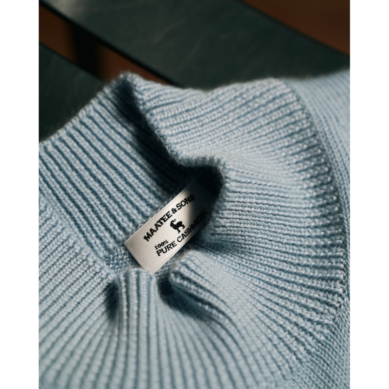 MAATEE&SONS 梳毛CASHMERE多本撚 MN P/O SWEATER 