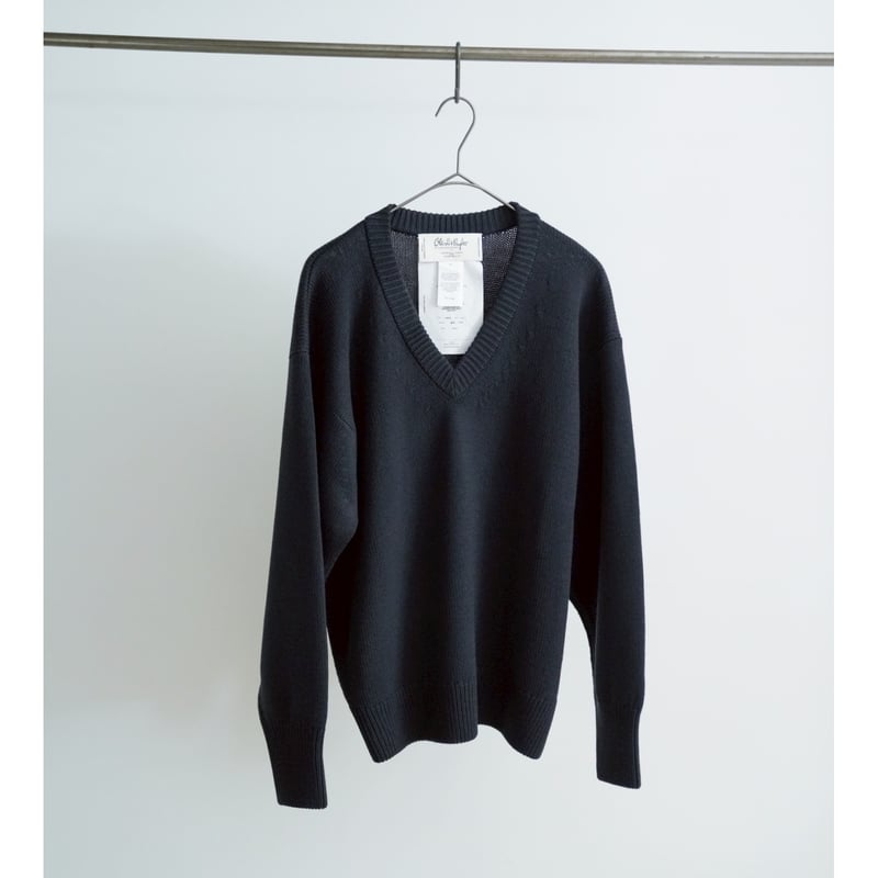 Olde H&Daughter TWIST WOOL V NECK P/O | MusterWerk