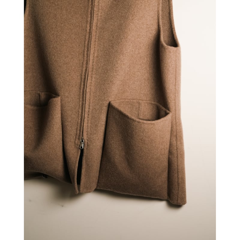 MAATEE&SONS Ex. CASHMERE/MINK REVER VEST | Must