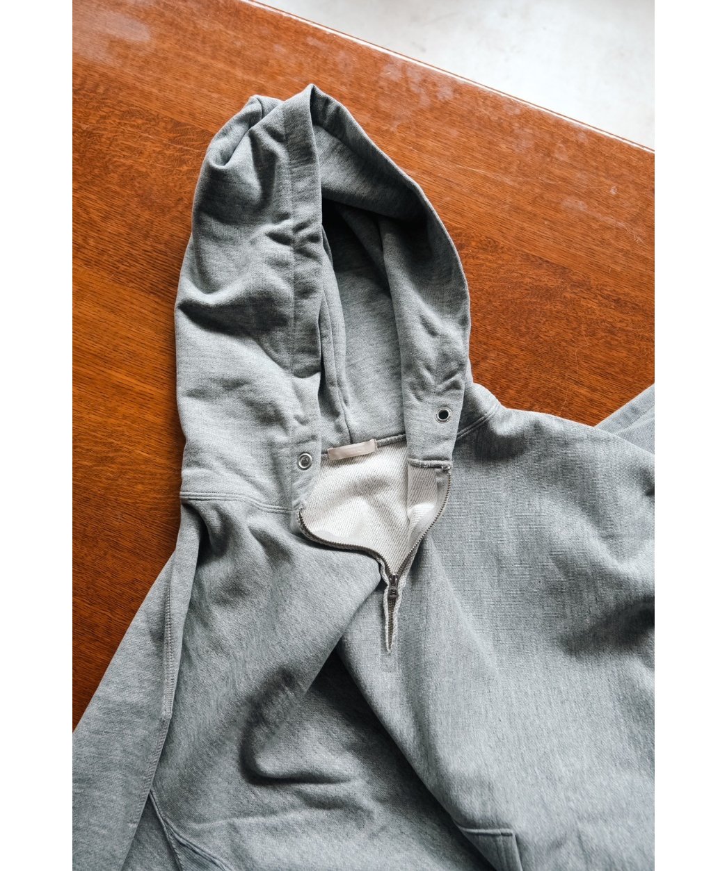 ULTERIOR Ex. FADED SILKY TERRY RW HALF ZIP HOOD