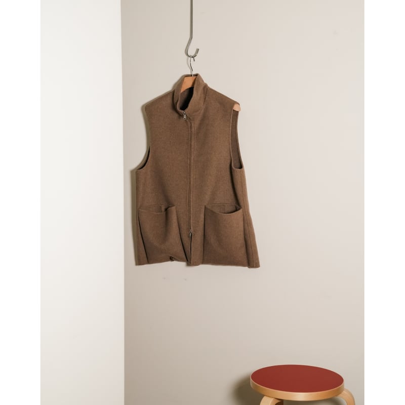MAATEE&SONS Ex. CASHMERE/MINK REVER VEST | Must