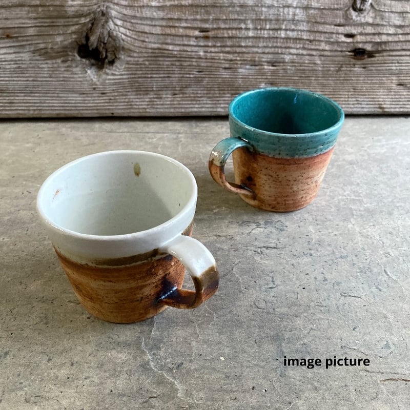美濃焼 縄文焼〆 白萩マットマグカップ | MatsuBokkuri