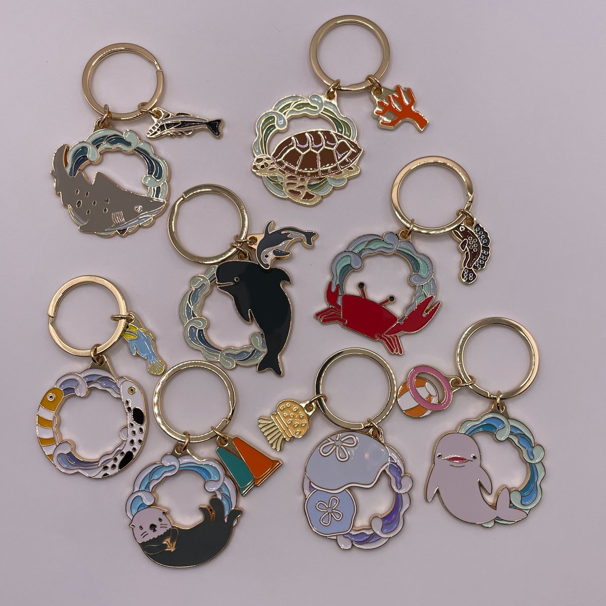 2連メタルキーホルダー（シオマネキ＆ムツゴロウ） | すいそう