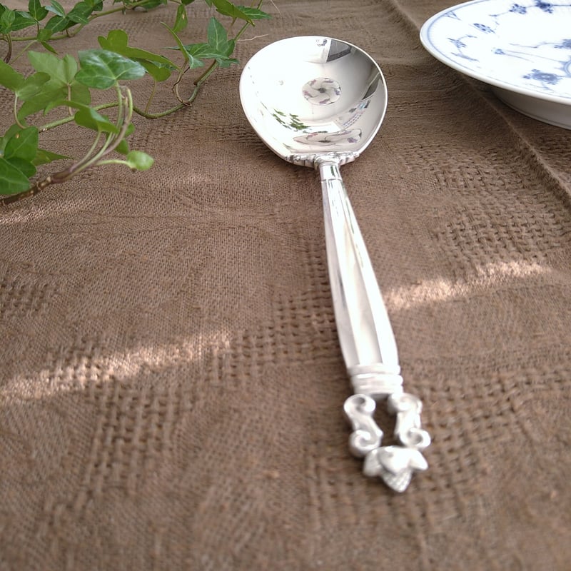 GeorgJensenエコーン特大スプーン長さ22.8㎝L/Acorn Large servi