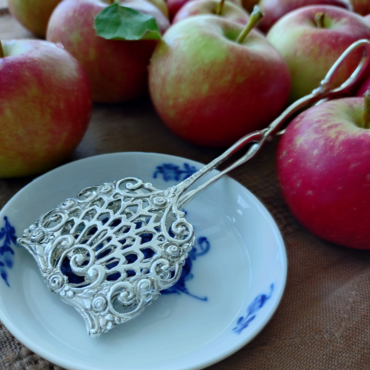 1933年スウェーデンJ.M.Johansson社シルバー830ケーキトング長さ約16