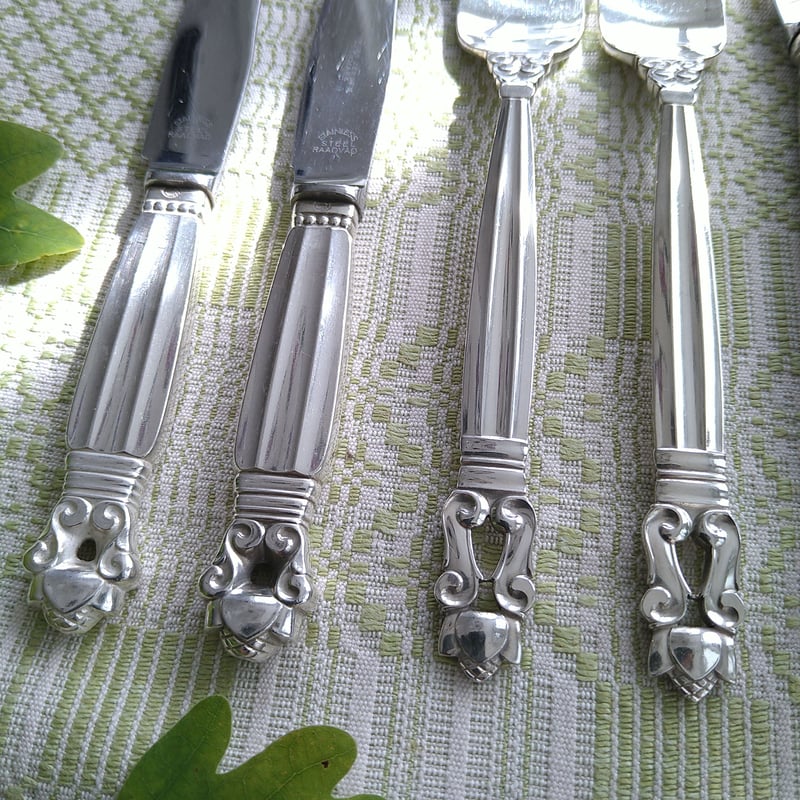 希少ジョージジェンセン エコーンケーキナイフ 109g 東Y7-0917⭐︎2F