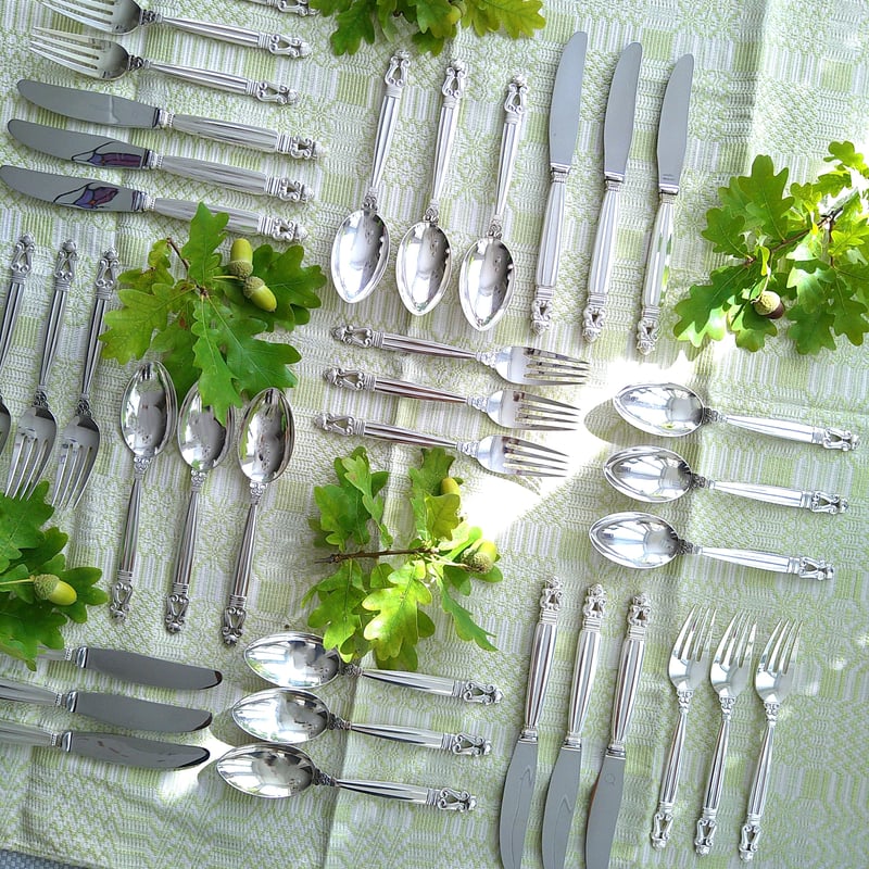 ジョージジェンセン エコーンACORN ディナーフォーク ナイフ セット