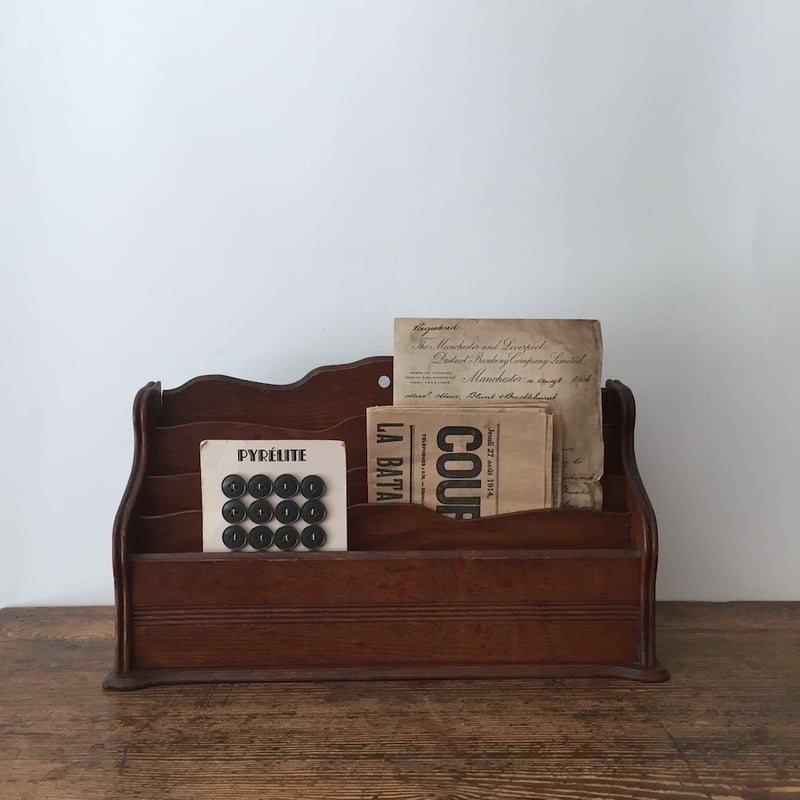 letter rack /アンティークレターラック レタースタンド 卓上収納 | cocon