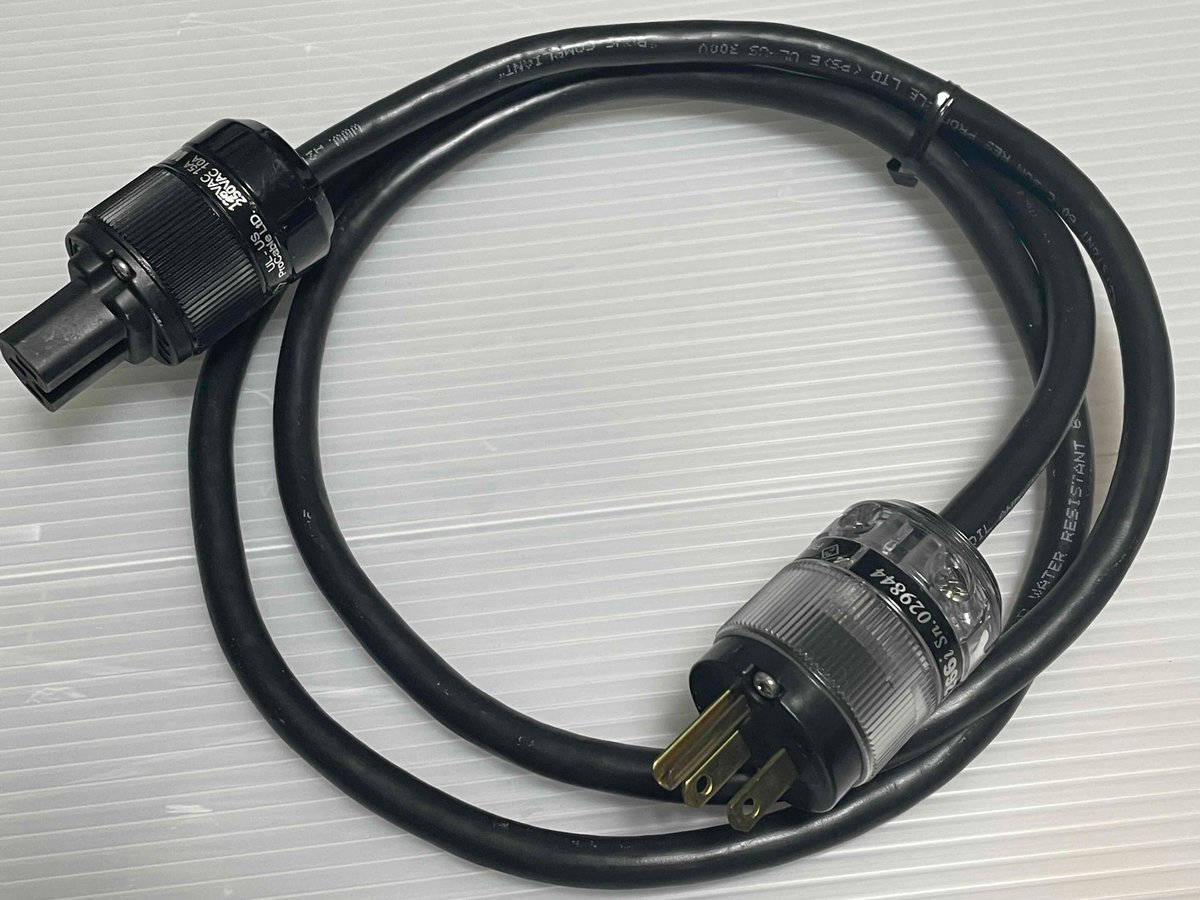 ProCable 電源ケーブル 1.5m 米国製WATTGATE非メッキプラグ5266i/32