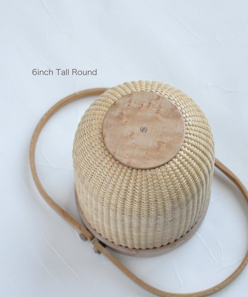 6インチラウンド（トール）・ナンタケットバスケット】インナーバッグM