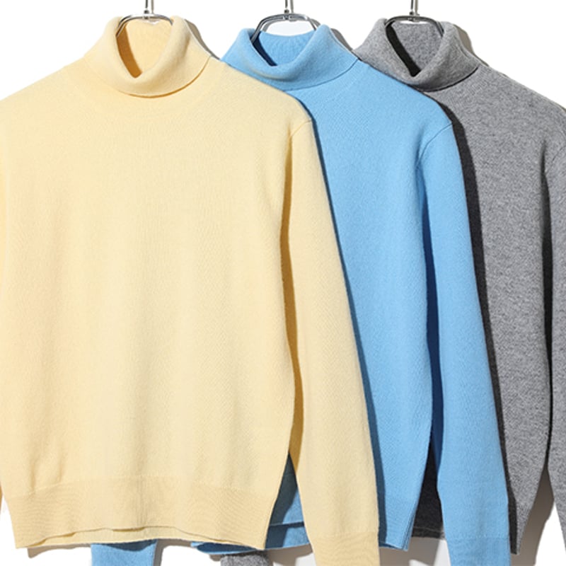 カシミヤ100% レディース タートルネックニット 「ALPHA」アルファー