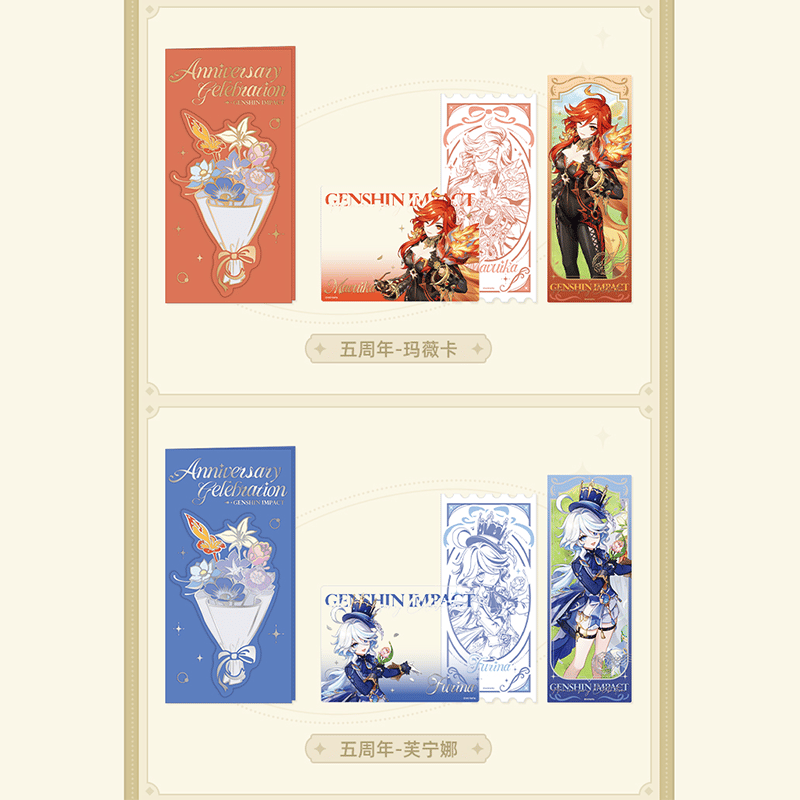 原神 miHoYo 周年記念シリーズ 記念チケット&カードセット 五周年