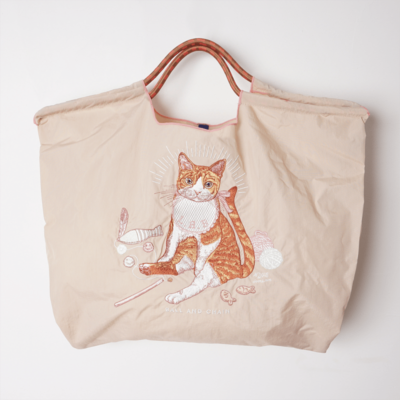 D.Baby CAT】ベイビーキャット／ Lサイズ【Ball & Chain】エコバッグ |