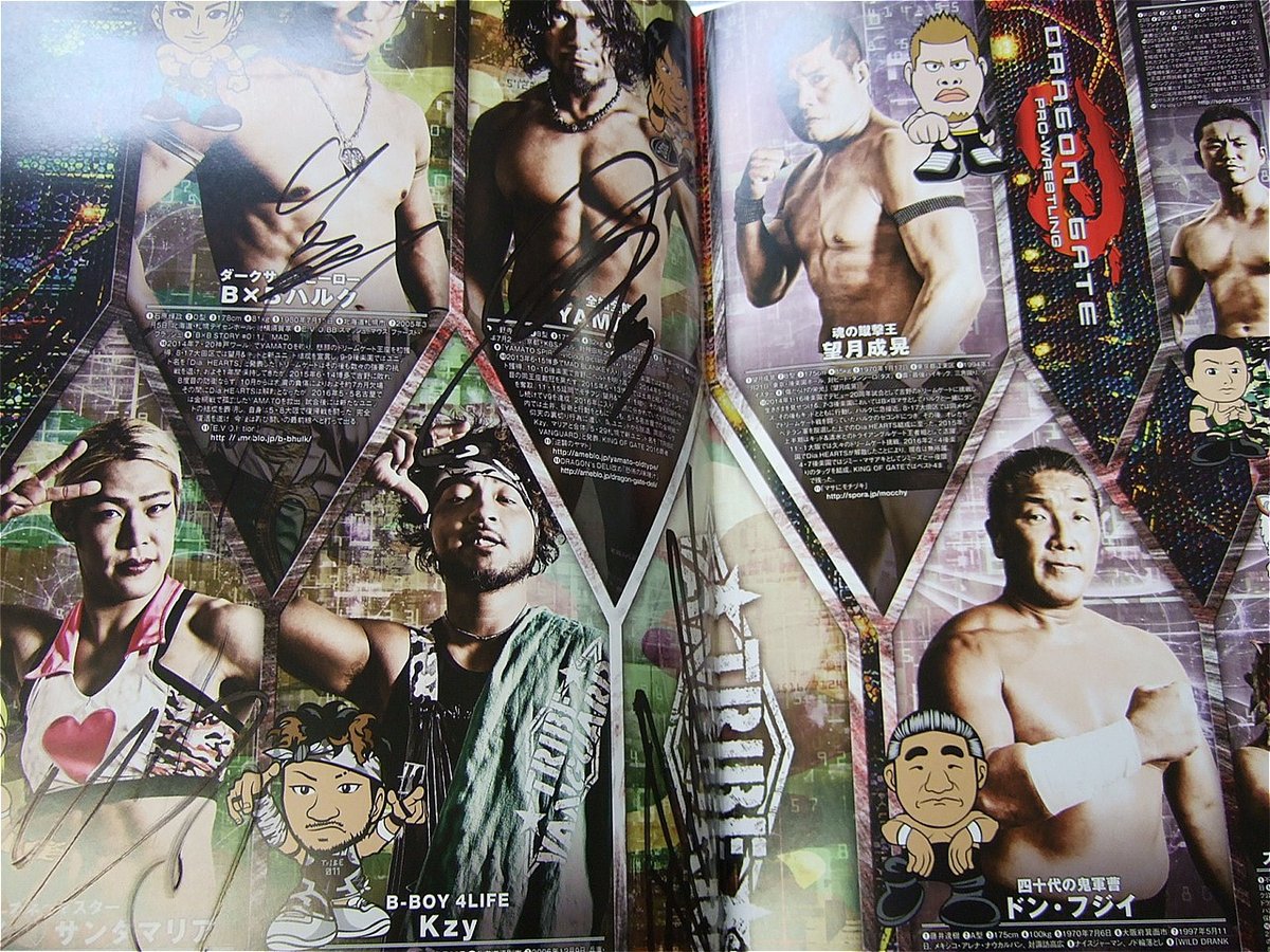 ドラゴンゲートオフィシャルパンフレットVol.49（複数選手直筆サイン