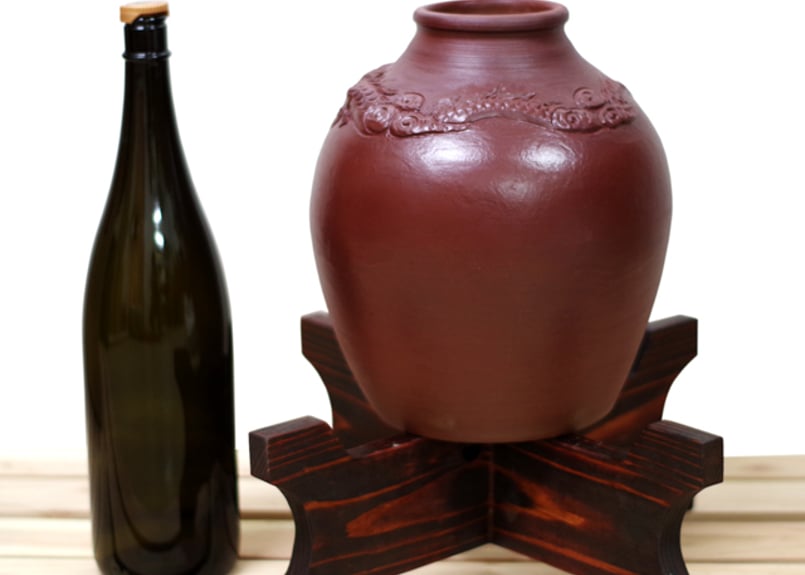 漏れなし塾生用（止水テスト済み）≪蓋つき、付属品なし≫龍盛壺3升甕