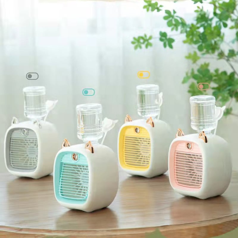 ミスト 冷風扇 ポータブル スポットクーラー 卓上 小型 熱中症対策 暑