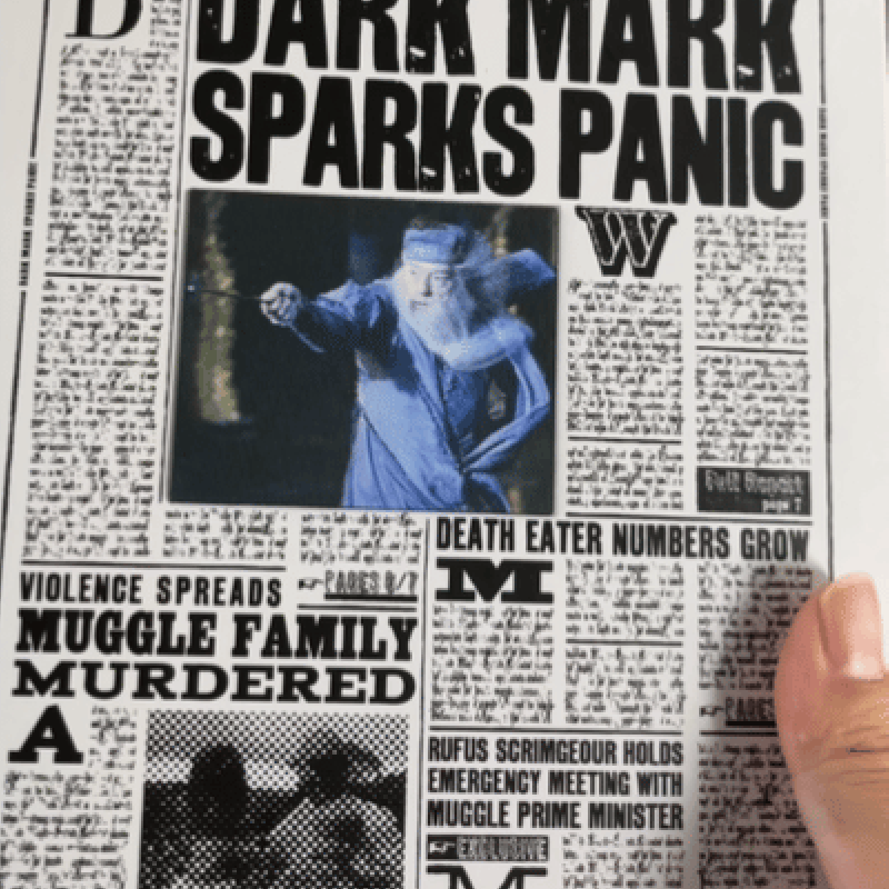 ハリーポッター 日刊預言者新聞 ノート ダンブルドア/ ヴォルデモート