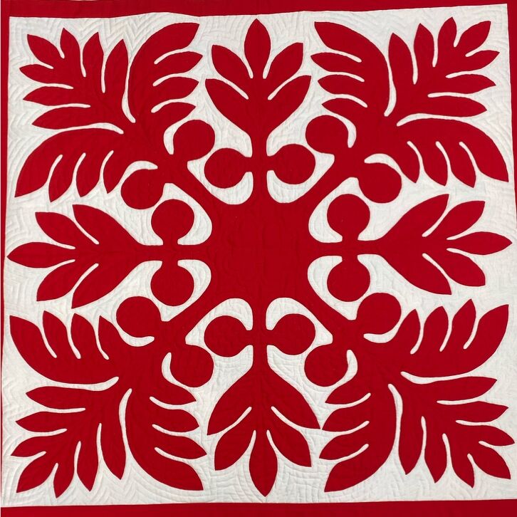 パンの木のタペストリーキット 105×105 | Hawaiianquilt KAIOL