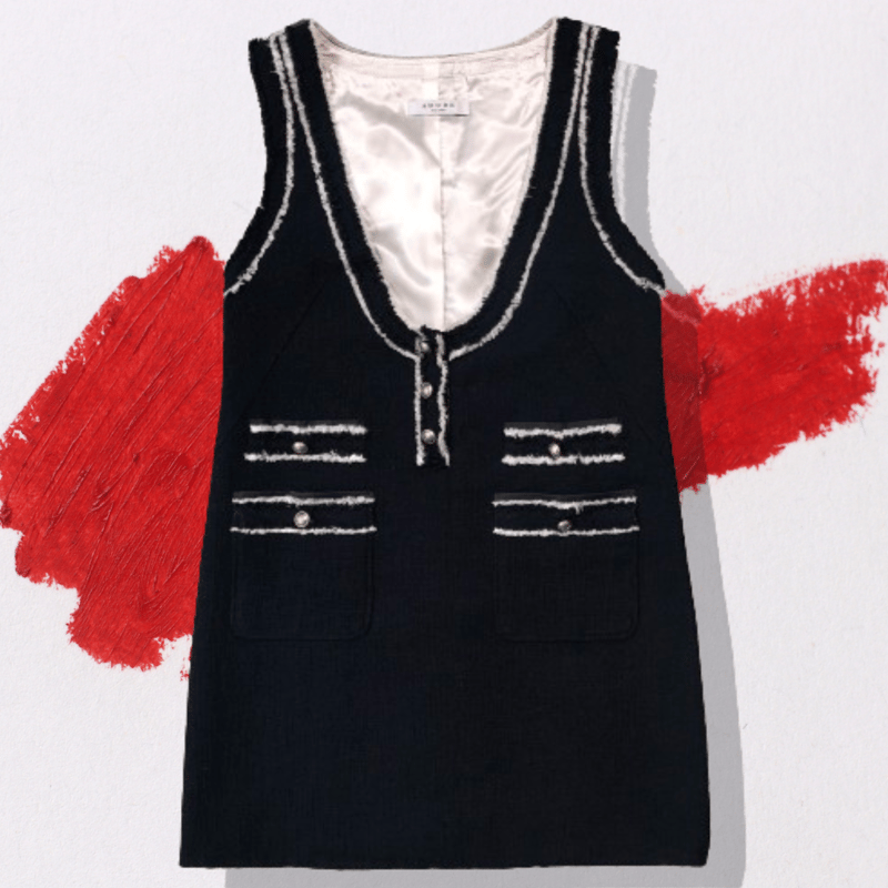 アドーア - ADORE - ツイードフリンジジャンパースカート | MoDeNeW