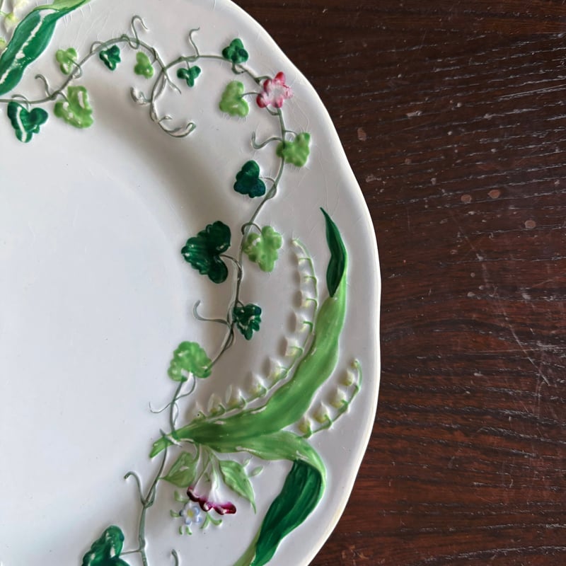 Creil&Montereau Flora Muguet デザート皿 彩色 φ21.5cm ク